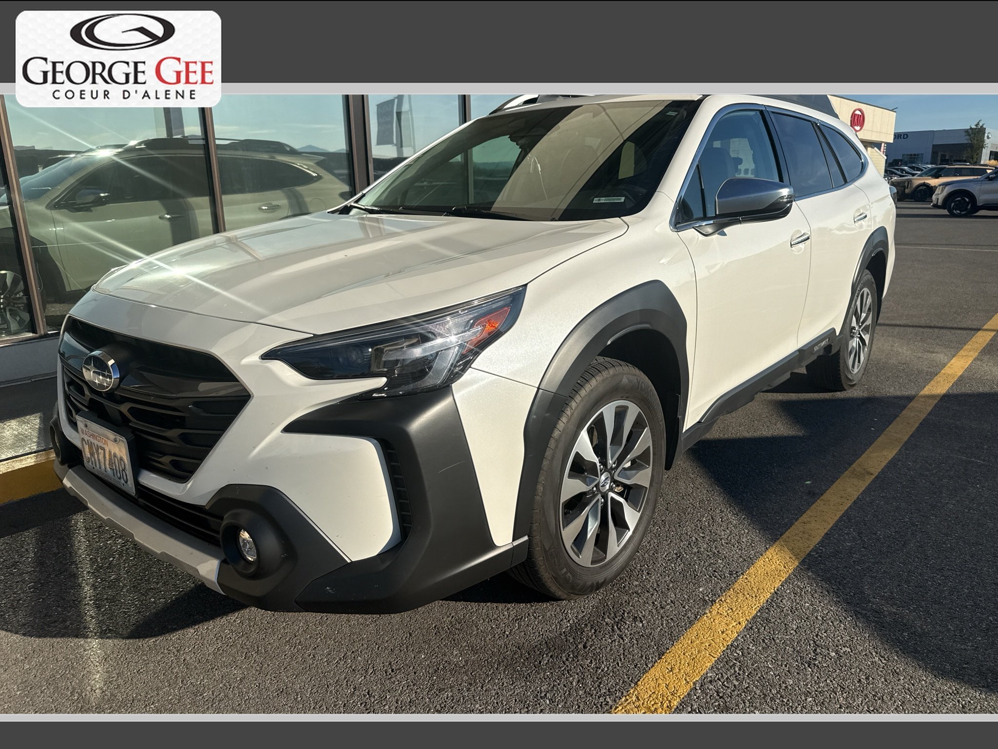 Used 2024 Crystal White Pearl Subaru Touring XT image 1