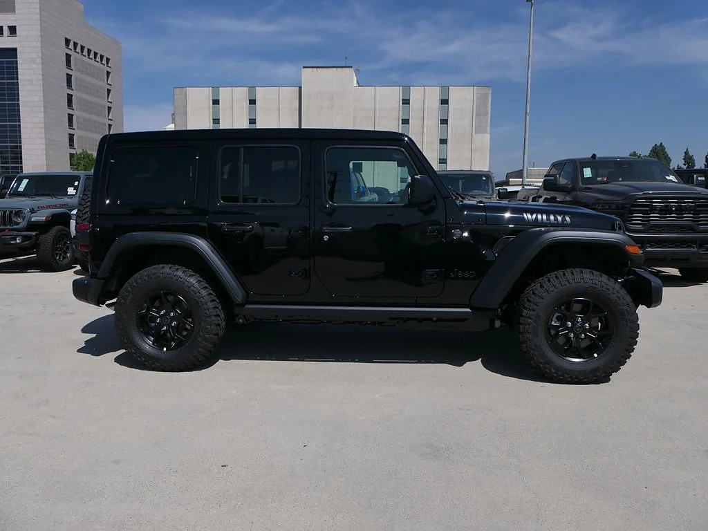 New 2026 Black Clear Coat Jeep 4-Door Willys 4x4 image 2