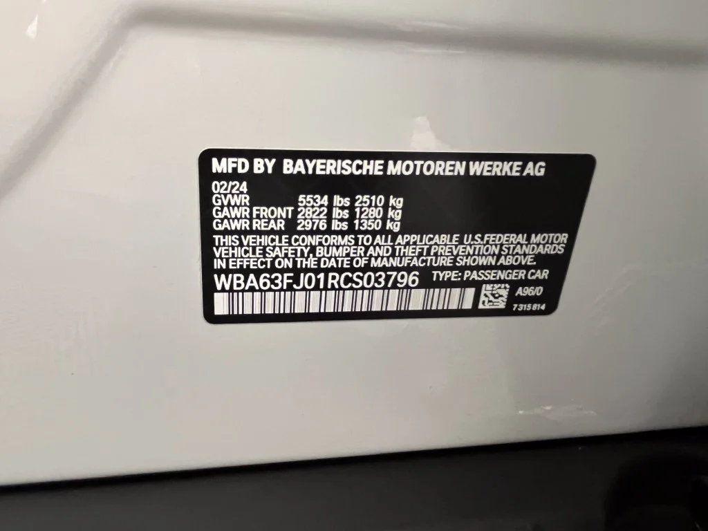 Certified Used 2024 White Metallic BMW 540i xDrive image 24