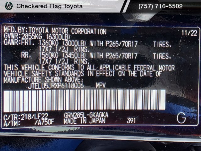 Used 2023 Midnight Black Metallic Toyota TRD Pro image 22