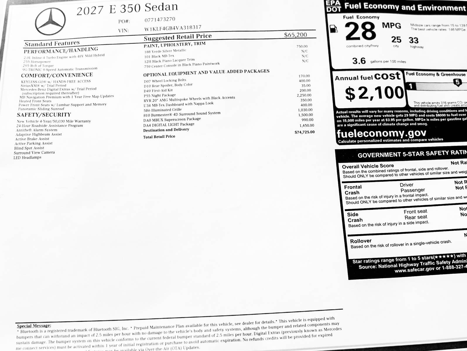 New 2027 Verde Silver Metallic Mercedes-Benz E 350 image 23