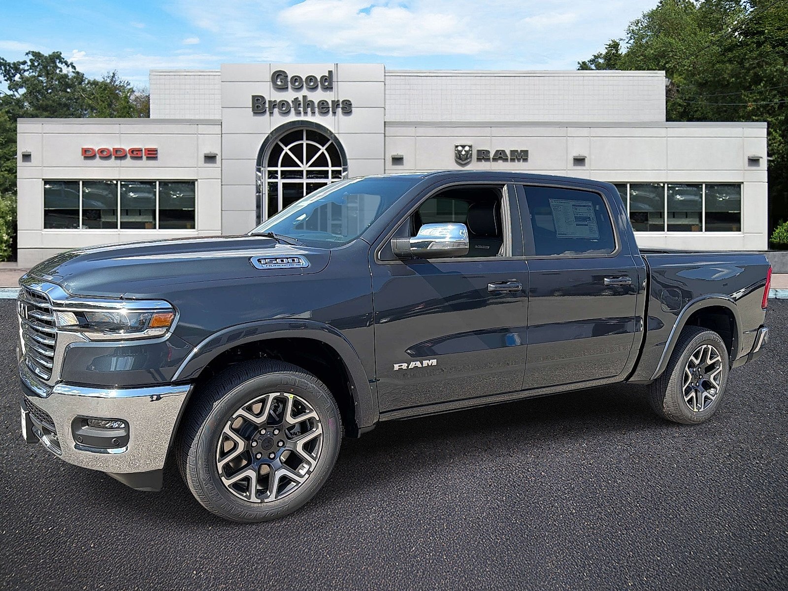 New 2027 Forged Blue Metallic Exterior Paint RAM Laramie image 1