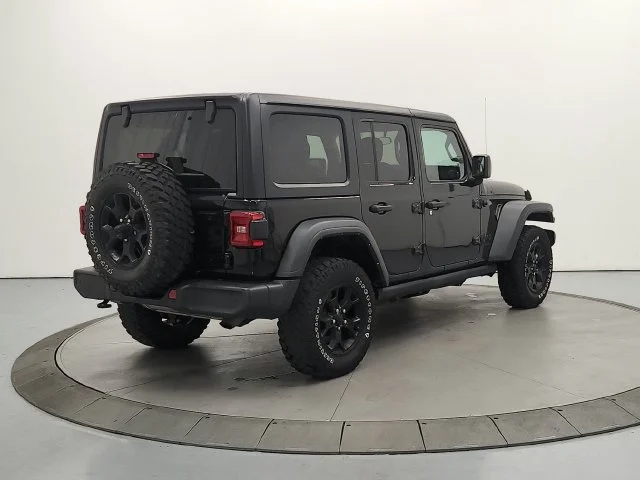 Used 2021 Black Clearcoat Jeep Unlimited Willys image 7
