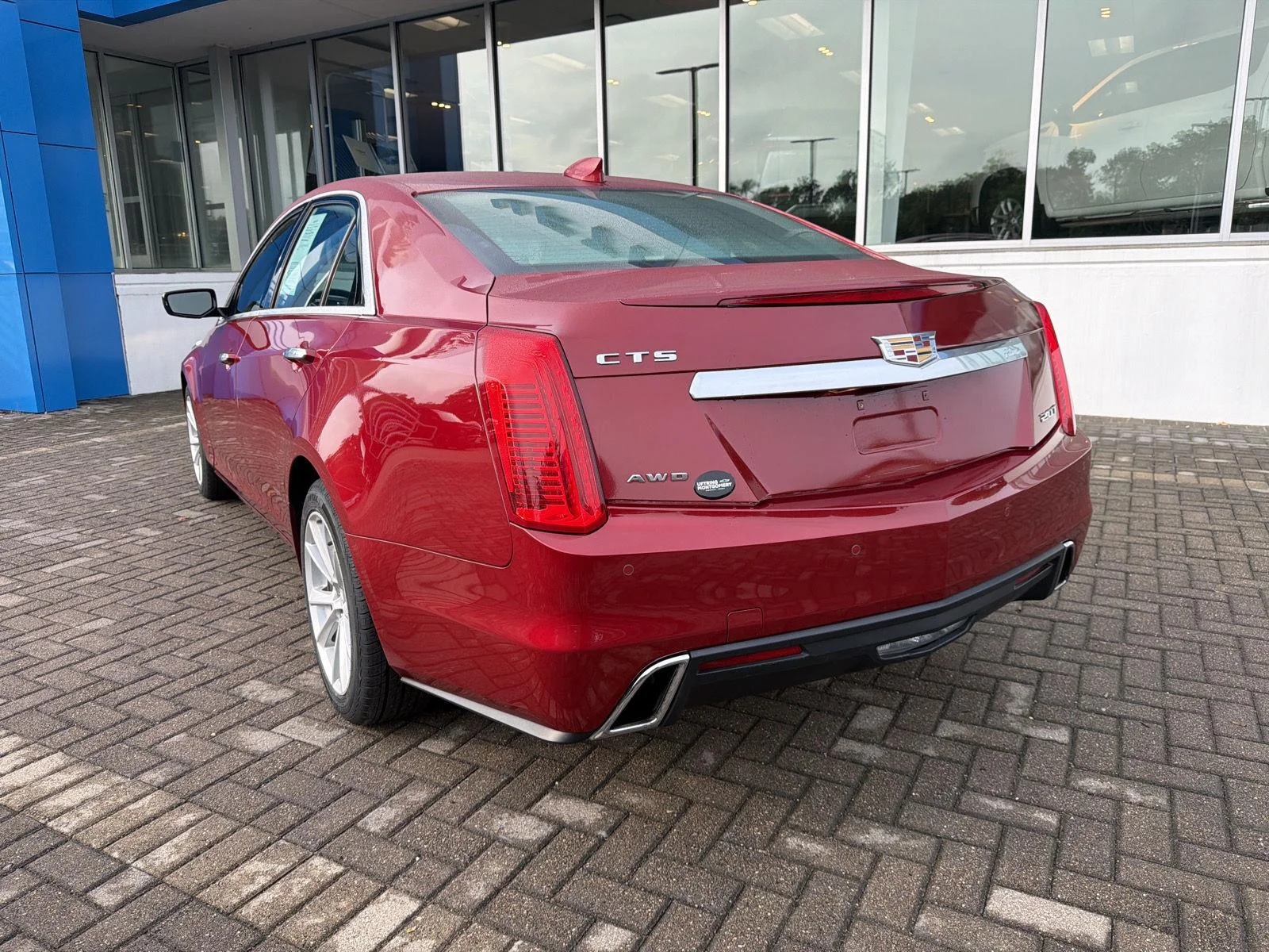 Used 2018 Red Obsession Tintcoat Cadillac AWD image 3