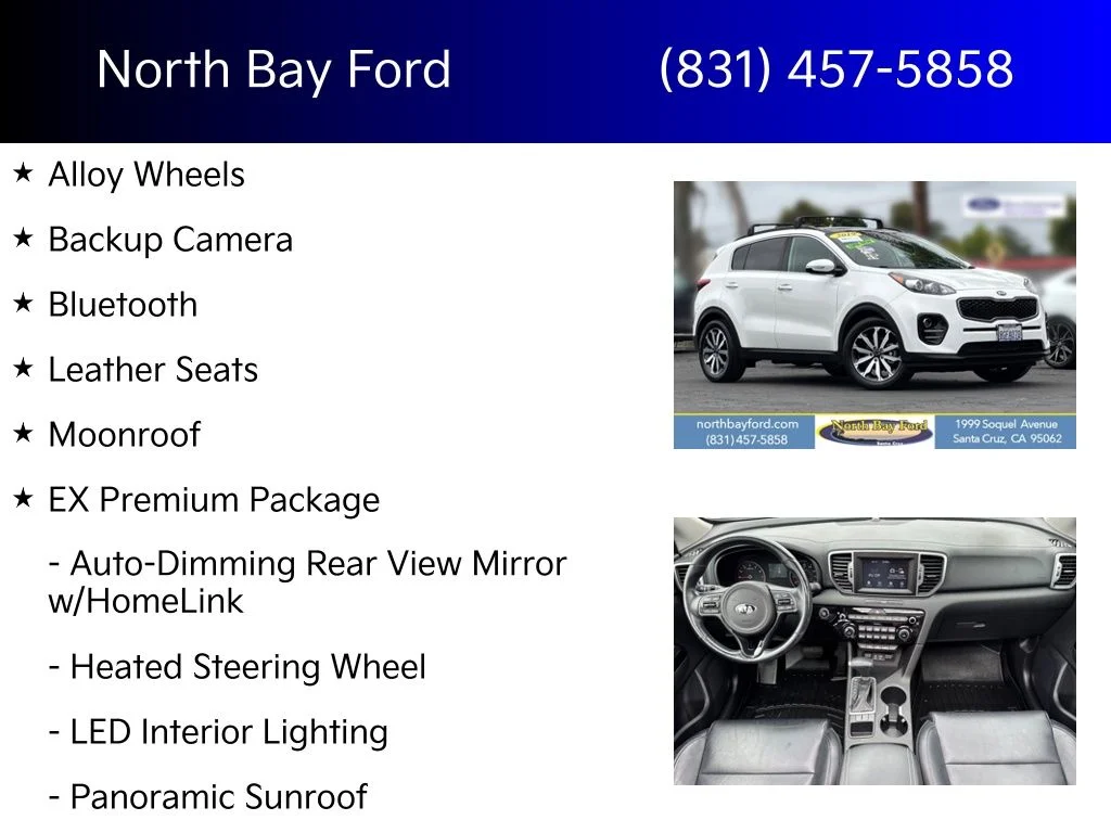 Certified Used 2019 Snow White Pearl Kia EX image 4