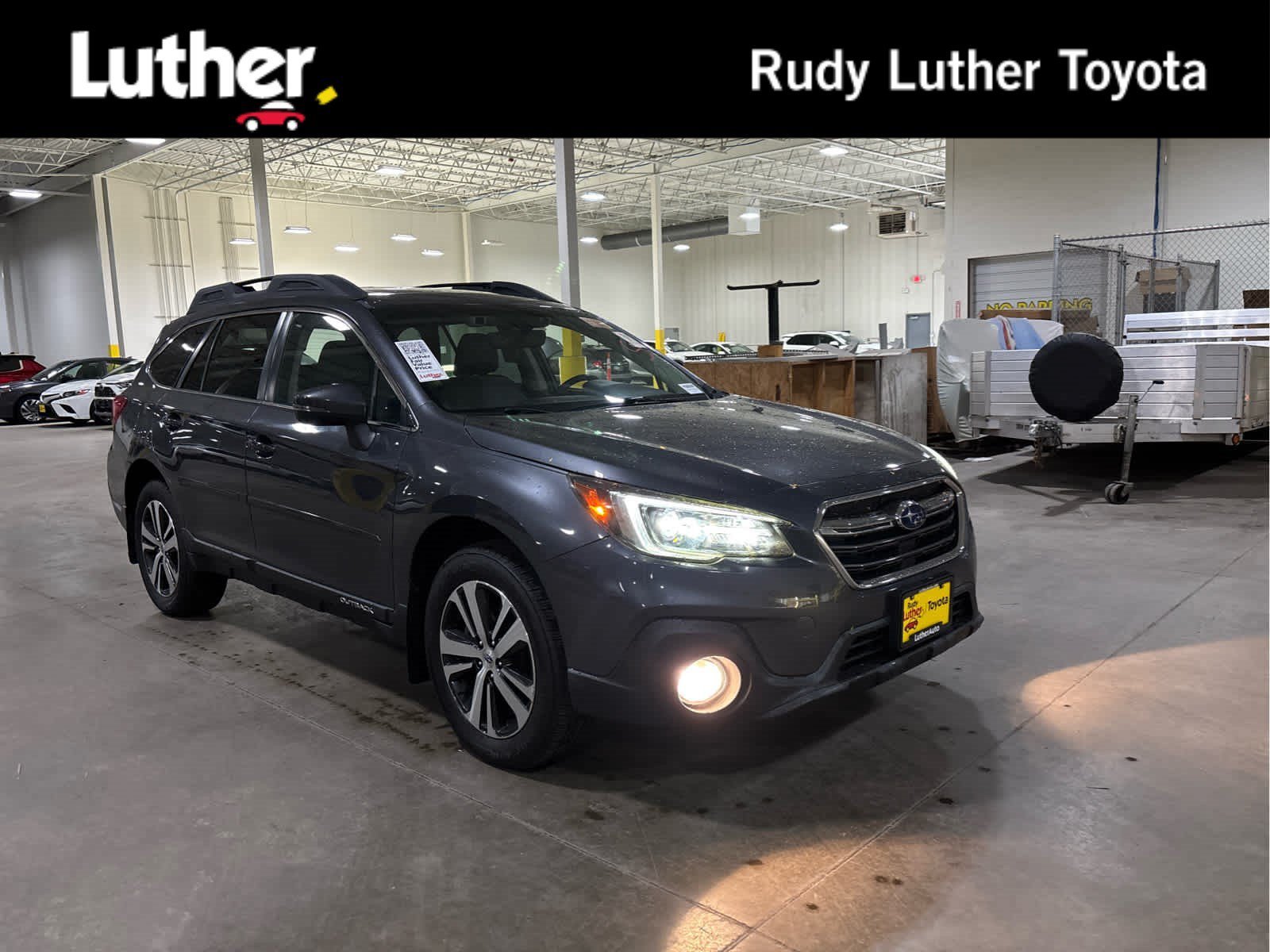 Used 2019 Magnetite Gray Metallic Subaru Limited image 1