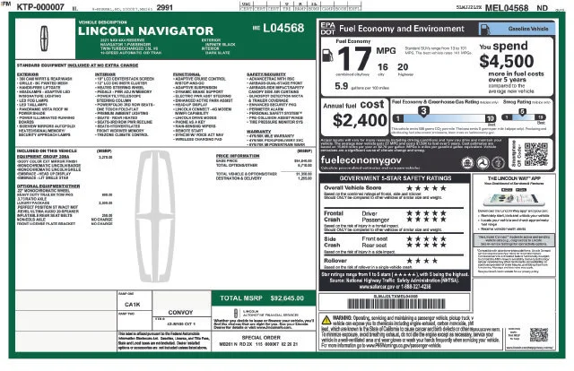Used 2021 Black Lincoln Reserve image 12