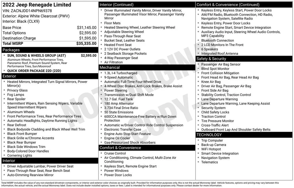 Used 2022 White Jeep Limited image 17