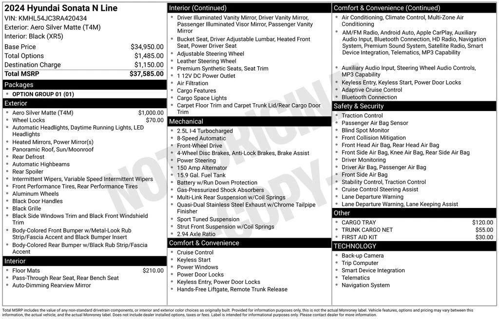 Used 2024 Silver Hyundai N Line image 19