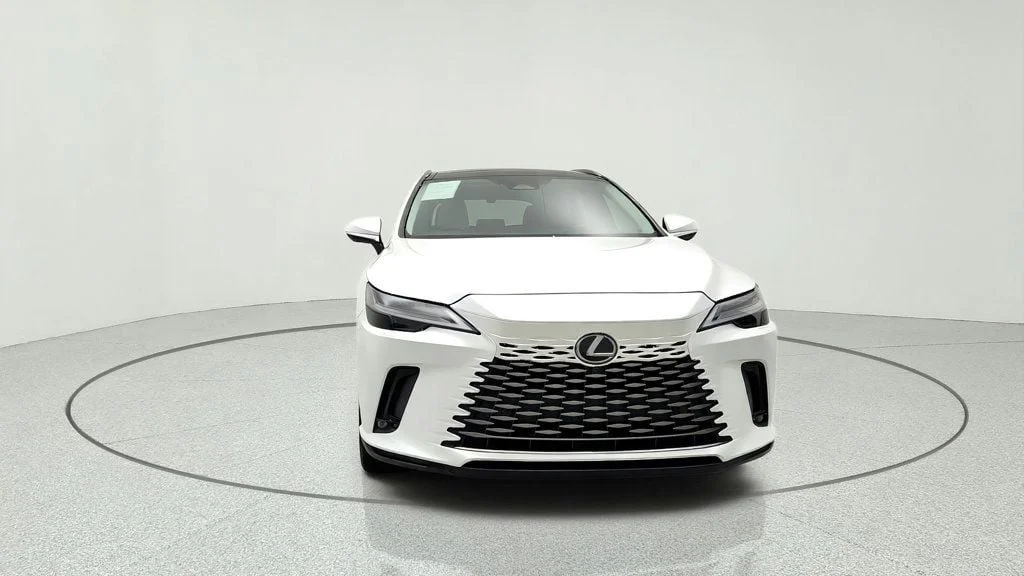 Used 2023 Eminent White Pearl Lexus RX 350h Luxury AWD w/ Mark Levinson Audio & LED Headlamps image 2