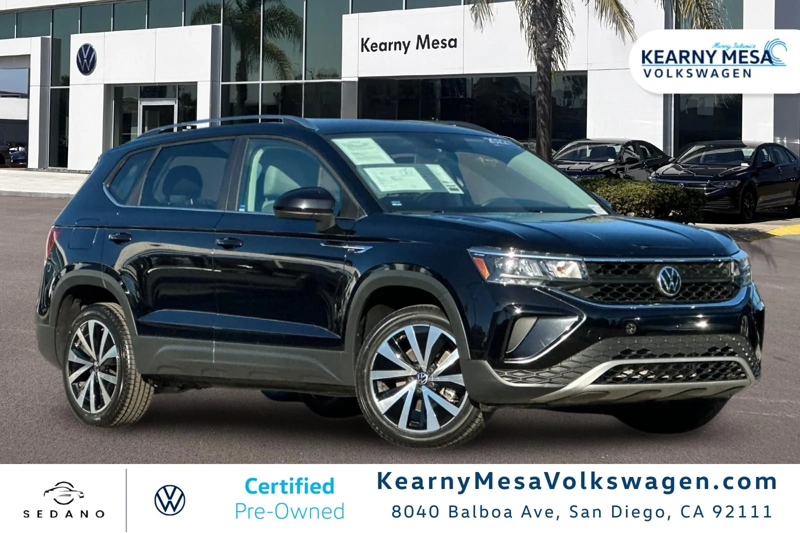 Certified Used 2022 Black Volkswagen 1.5T SE image 1