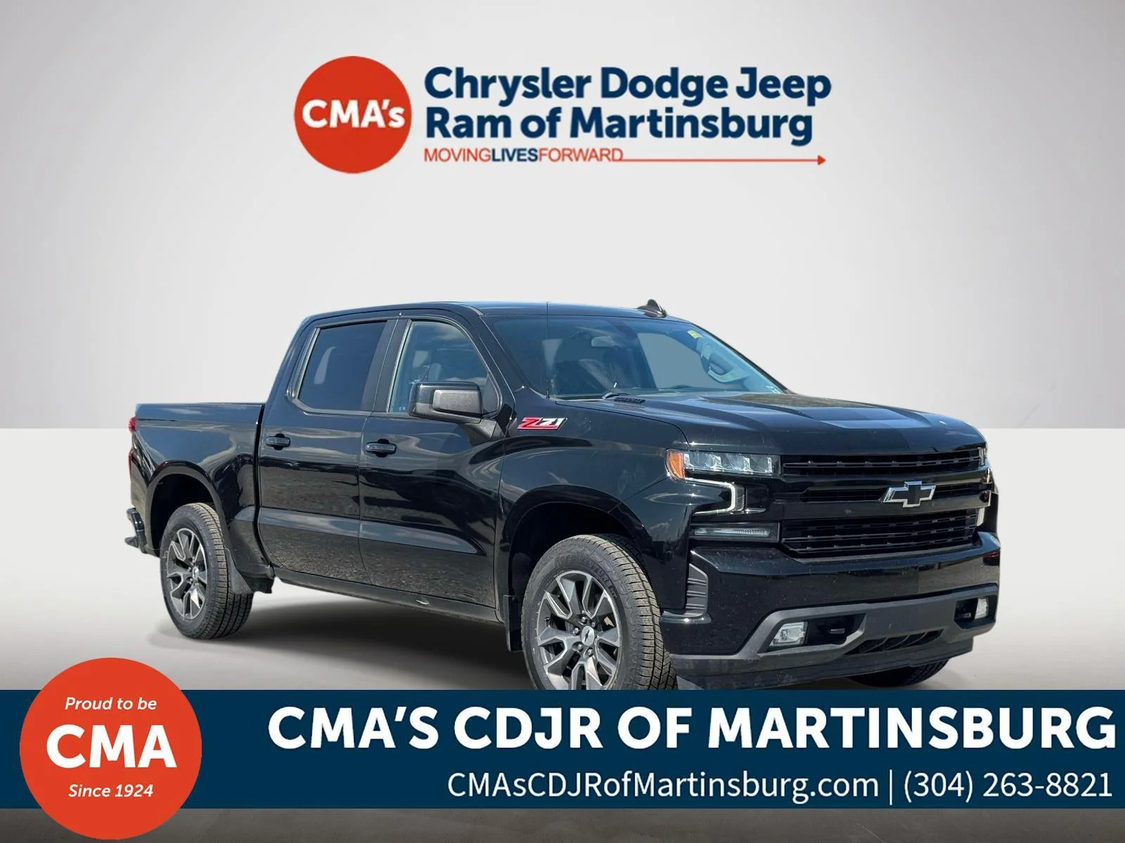 Used 2021 Mosaic Black Metallic Chevrolet RST image 1