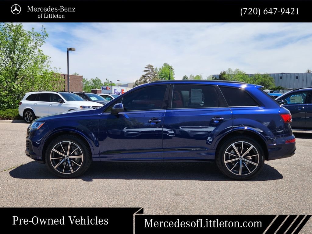 Used 2021 Blue Audi 55 Premium Plus image 4
