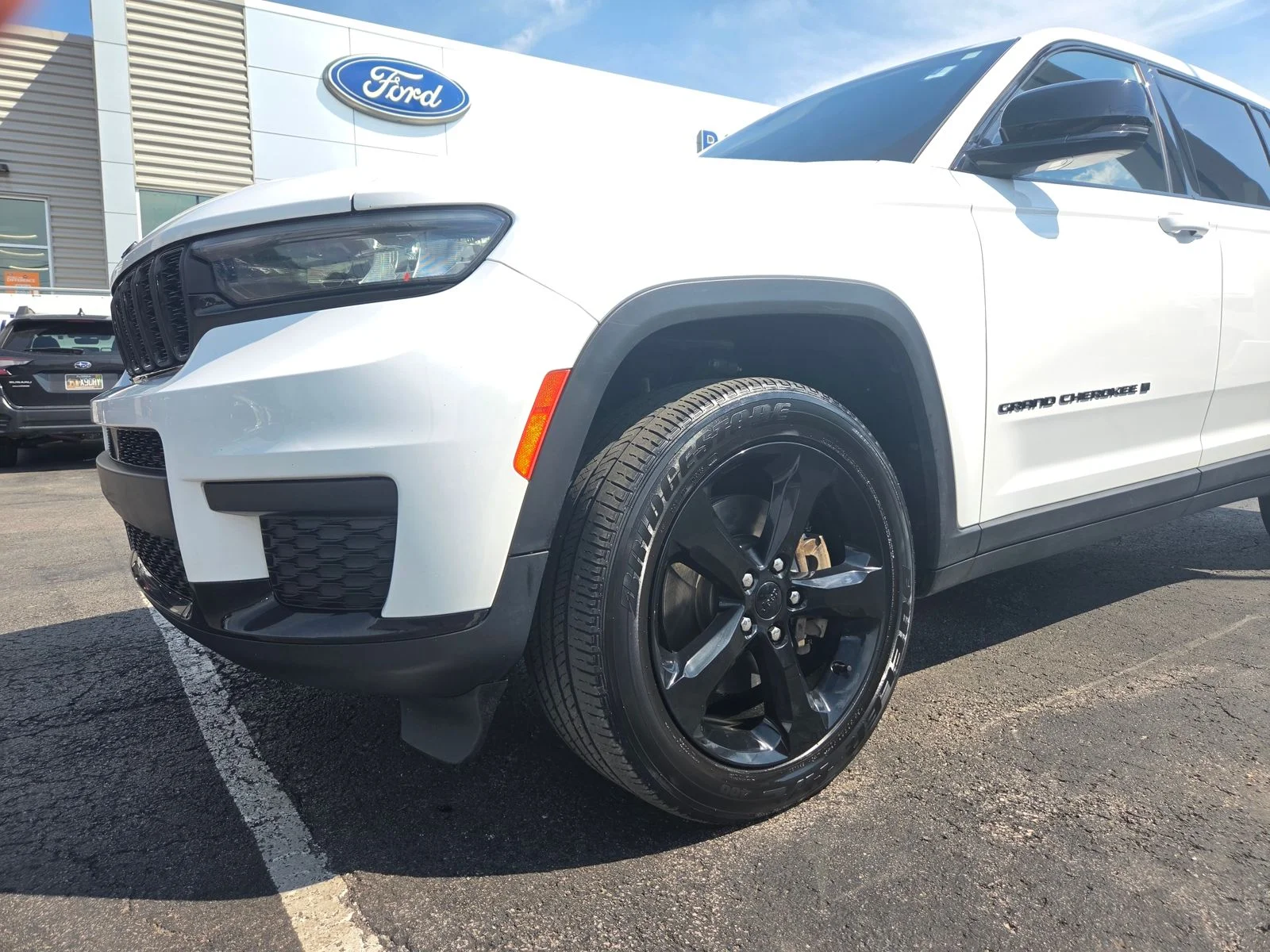 Used 2021 Bright White Clearcoat Jeep Altitude image 2