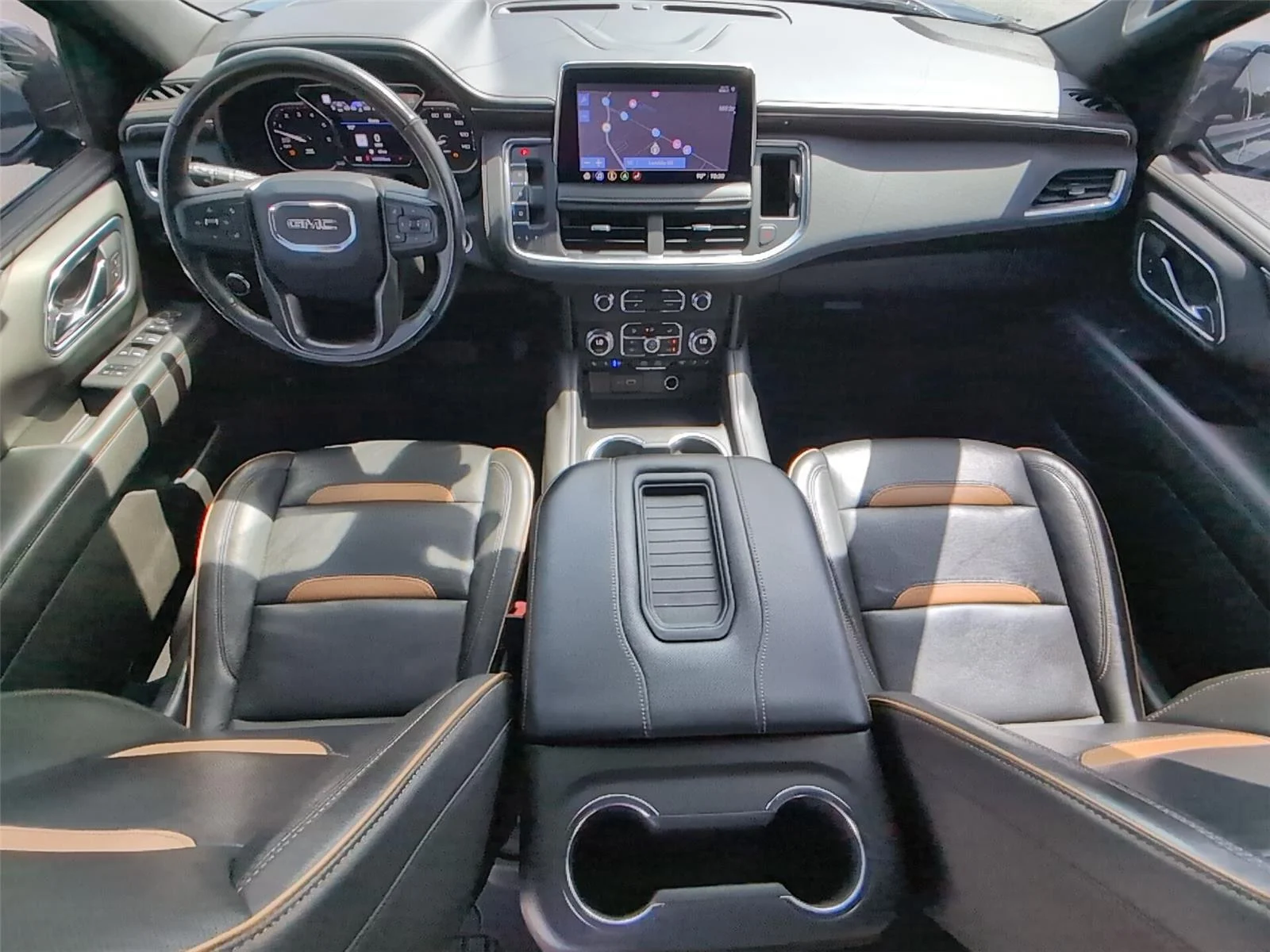 Used 2021 MIDNIGHT BLUE METALLIC GMC AT4 image 36