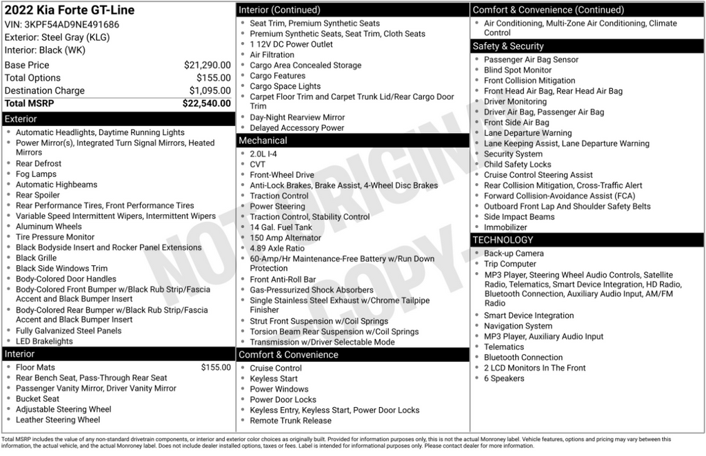 Used 2022 Gray Kia GT-Line image 6