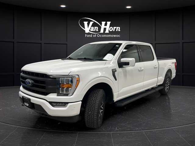 Used 2023 Star White Metallic Tri-Coat Ford Lariat image 3
