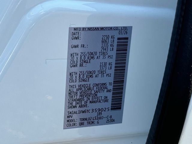 New 2026 RADIANT WHITE INFINITI Sport AWD image 17