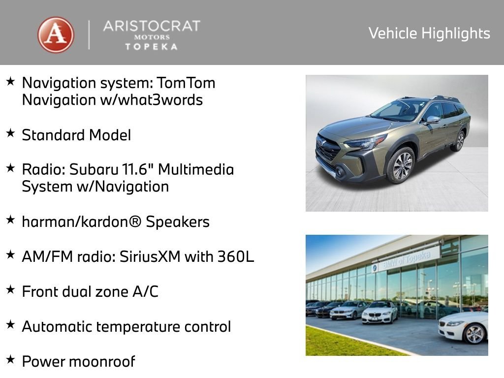 Used 2025 Subaru Outback Touring with VIN 4S4BTGPD9S3127456 for sale in Kansas City