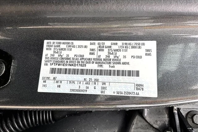 Used 2022 Gray Ford Lariat image 16