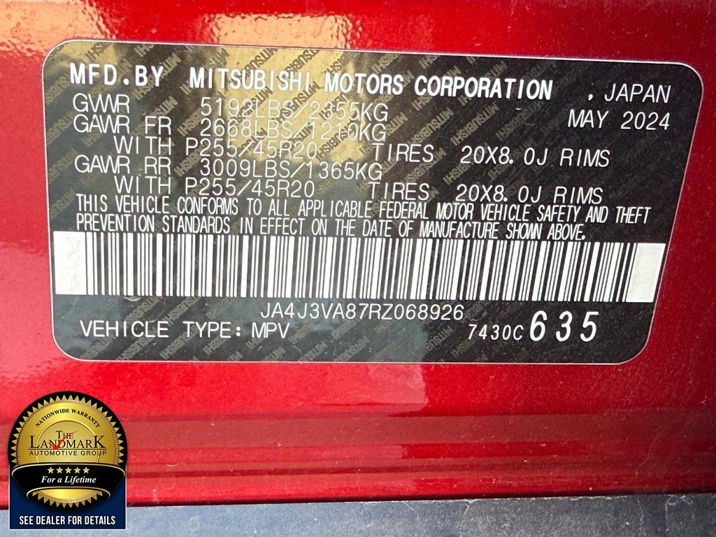 Used 2024 Red Diamond Mitsubishi SE Black Edition FWD image 22