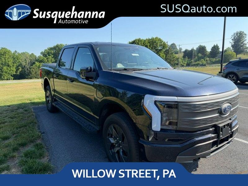 Antimatter Blue Metallic 2022 Ford F-150 Lightning Pickup Truck All-Wheel Drive Automatic