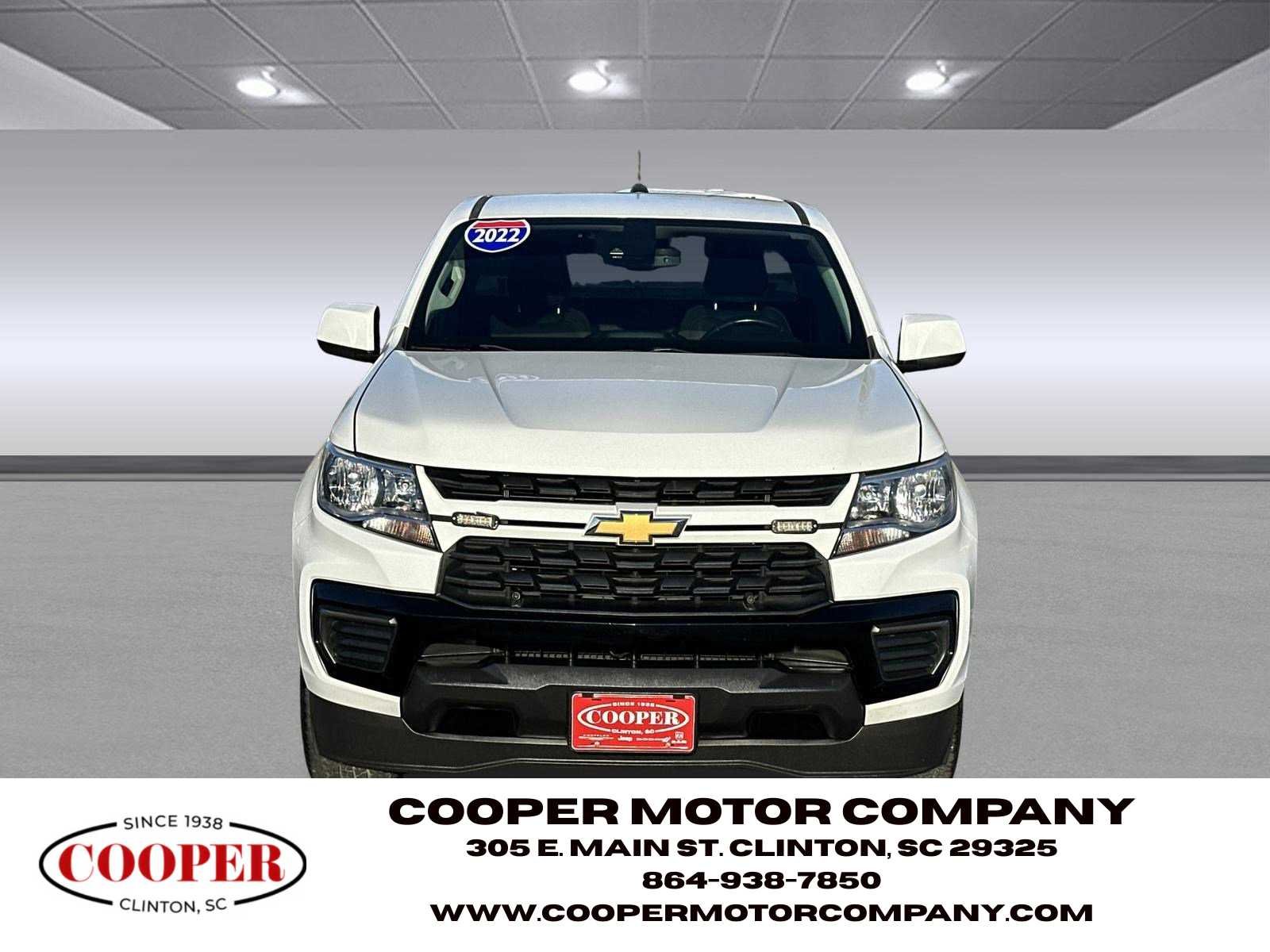 Used 2022 Chevrolet Colorado LT with VIN 1GCHSCEA4N1152123 for sale in Clinton, SC