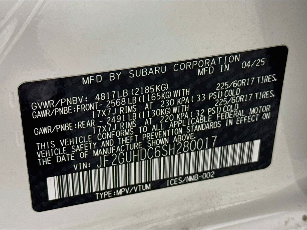 Used 2025 White Subaru Premium image 30