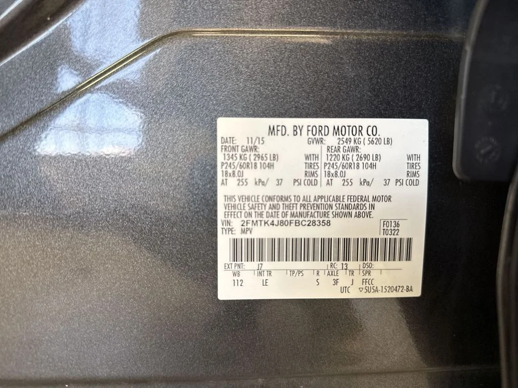 Used 2015 Magnetic Metallic Ford SEL image 42