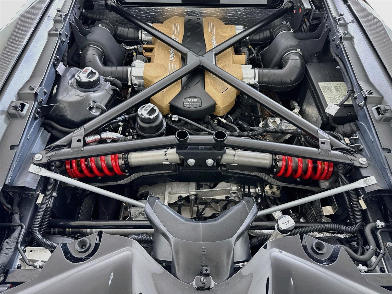 Used 2020 Nero Aldebaran Lamborghini SVJ | Boden Exhaust | Ext Carbon Pkg image 48