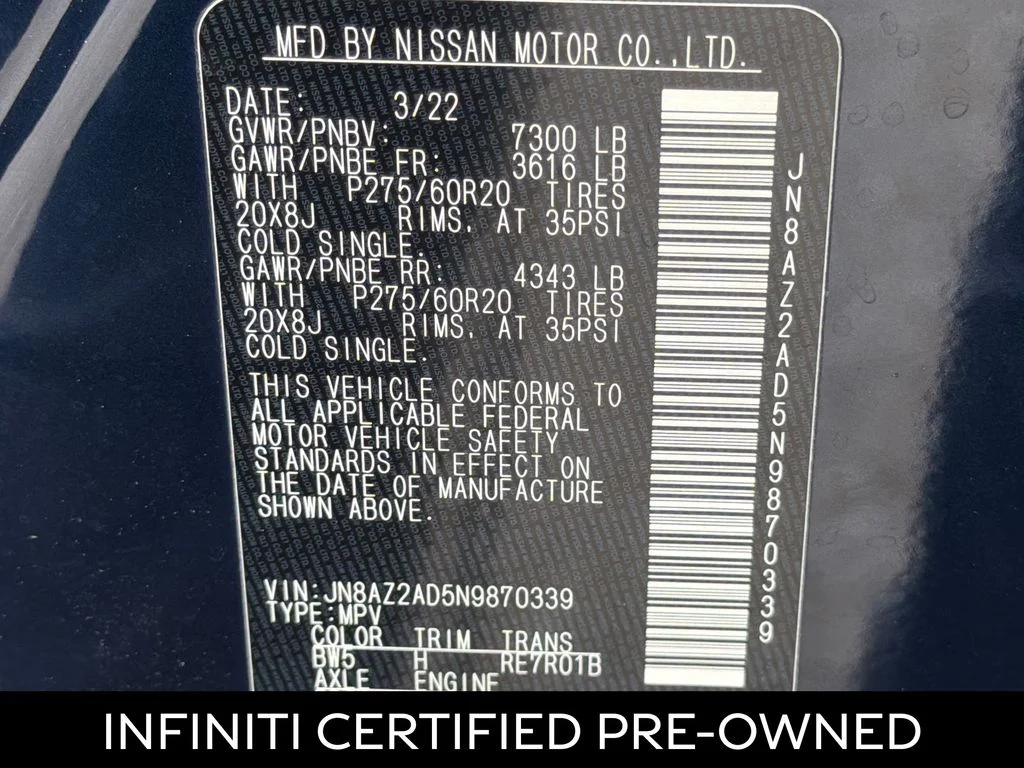 2022 INFINITI QX80 - Photo 29