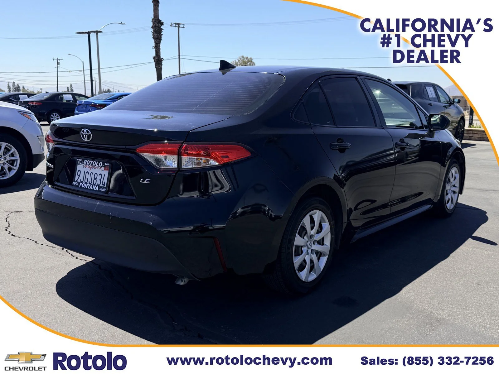 Used 2024 MIDNIGHT BLACK ME Toyota LE image 6