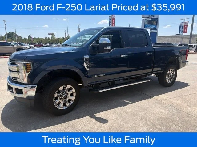 Used 2018 Blue Jeans Metallic Ford Lariat image 1