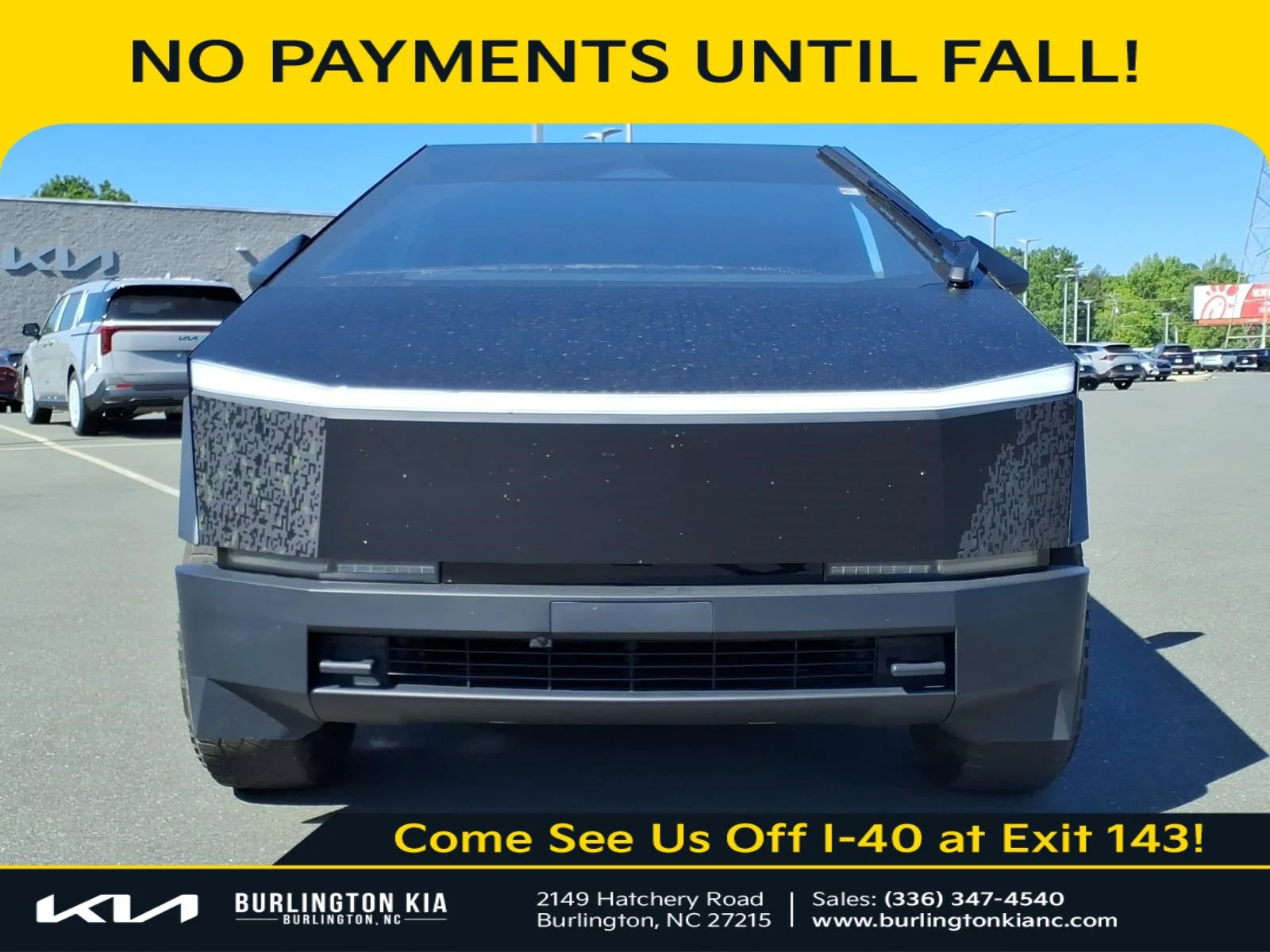 Used 2024 Tesla Cybertruck Cyberbeast with VIN 7G2CEHEE9RA032746 for sale in Burlington, NC
