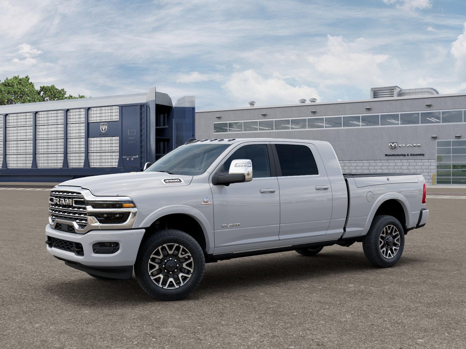 New 2026 Bright White Clear-Coat Exterior Paint RAM Limited Longhorn image 1