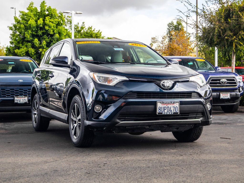 Certified 2018 Toyota RAV4 XLE with VIN JTMWFREV9JJ725691 for sale in Poway, CA