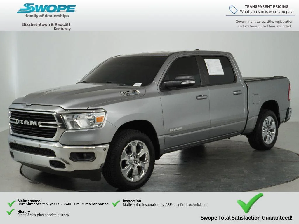 Certified Used 2021 Billet Silver Metallic Clearcoat Ram Big Horn image 7
