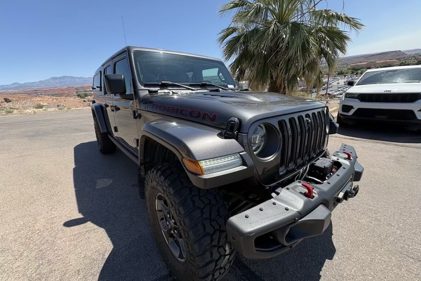Used 2021 Granite Crystal Metallic Clearcoat Jeep Rubicon image 8