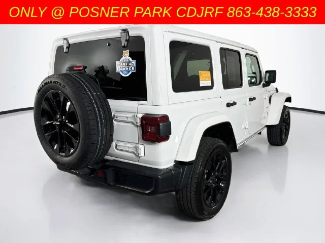 Used 2024 White Jeep Sahara 4xe image 7