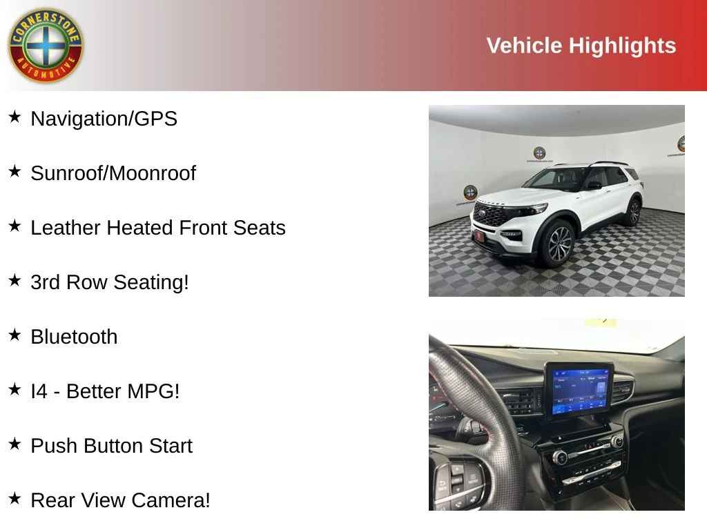 Used 2022 Ford Explorer ST-LINE with VIN 1FMSK8KH8NGB40554 for sale in Elk River, Minnesota