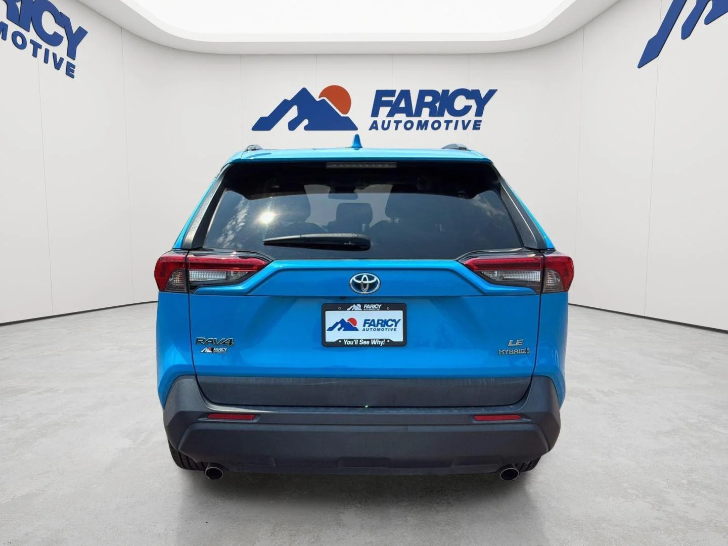 Used 2021 Blue Flame Toyota Hybrid LE image 6