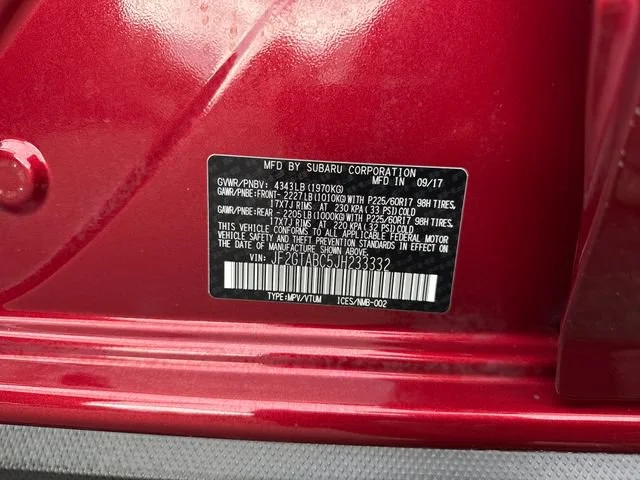 Used 2018 Venetian Red Pearl Subaru Premium image 16