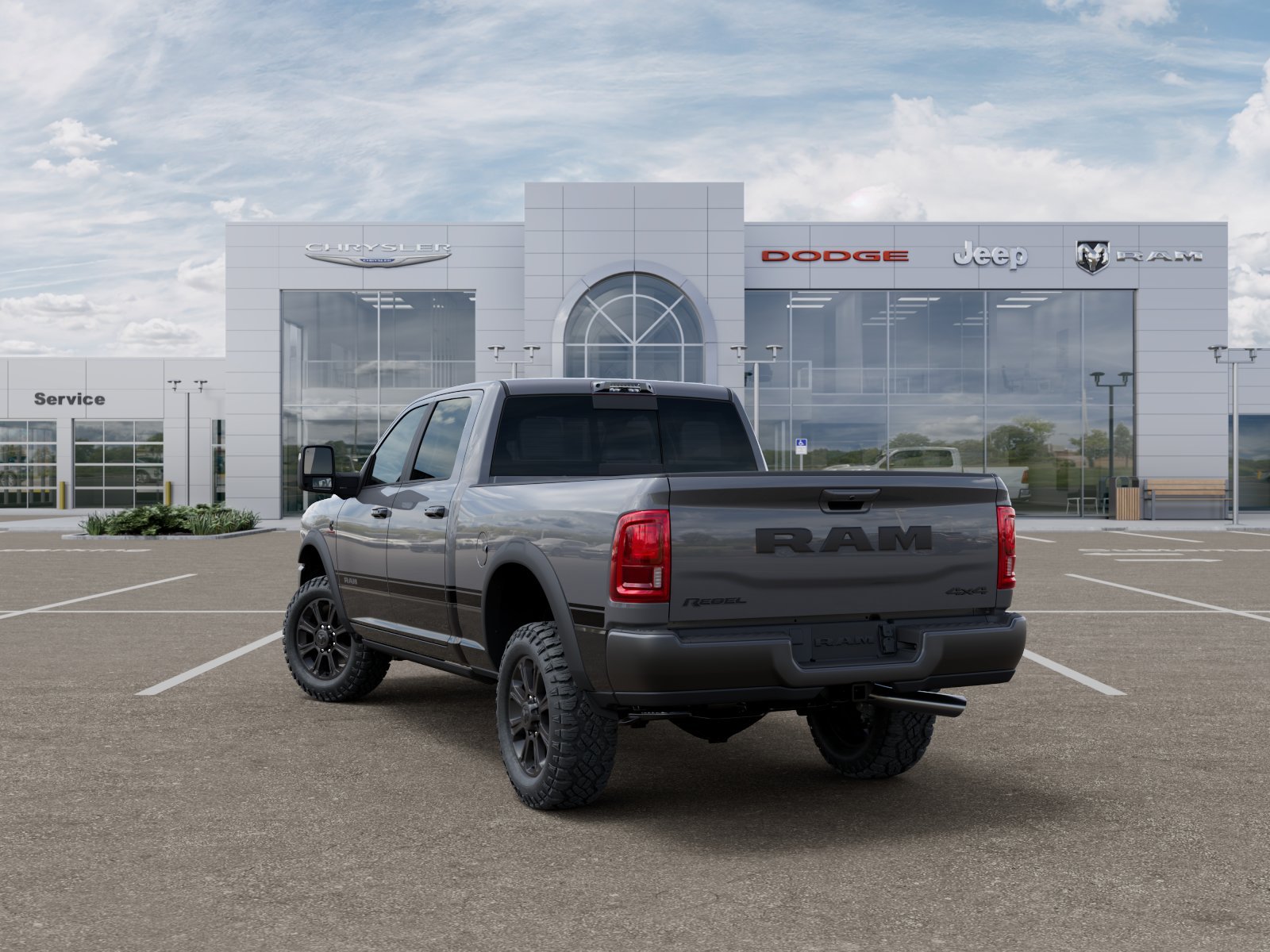 New 2026 Ceramic Gray Clear-Coat Exterior Paint RAM Rebel image 18