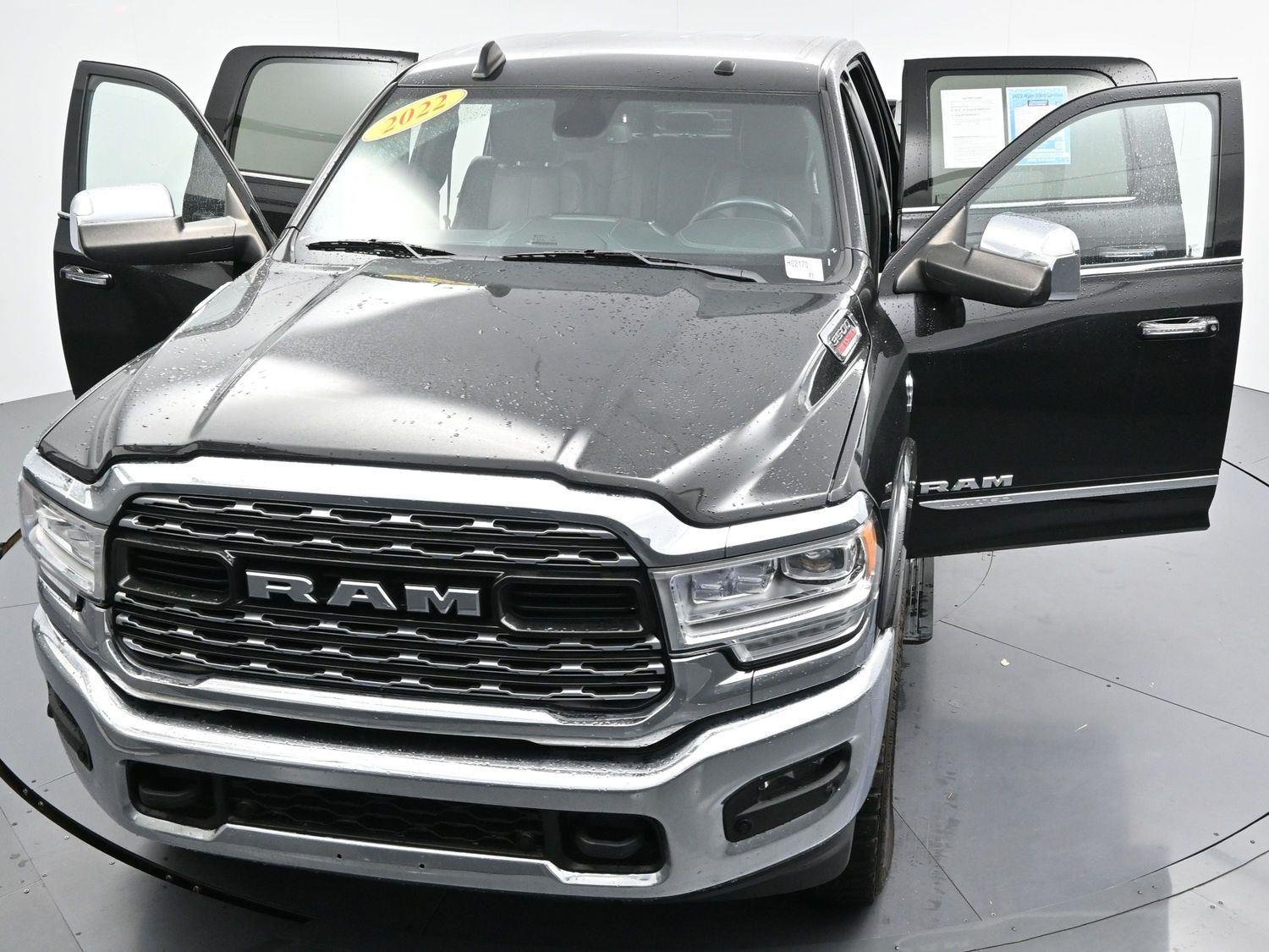 Used 2022 Diamond Black Crystal Pearlcoat Ram Limited image 41