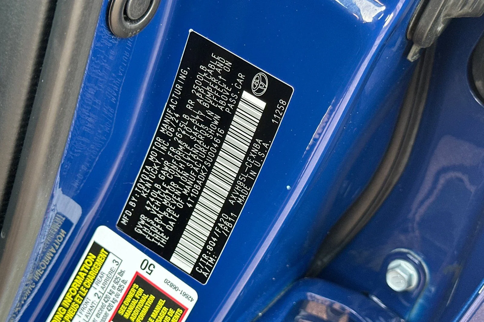 Used 2025 Blue Toyota LE image 27