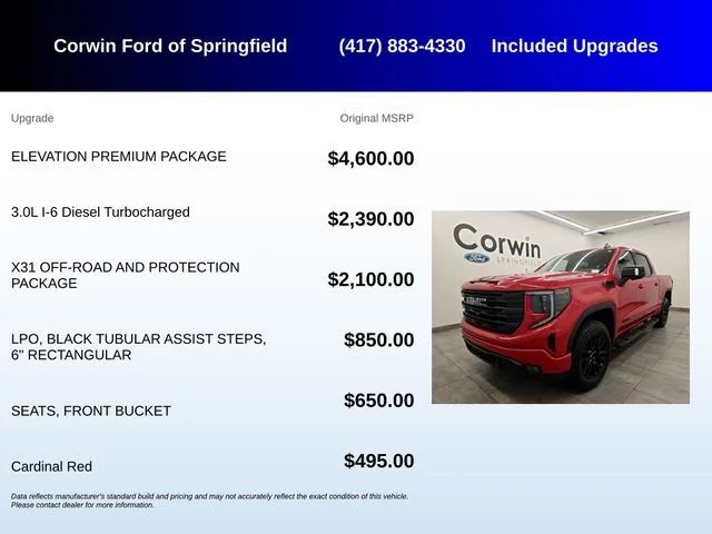 Used 2025 Cardinal Red GMC Elevation image 5