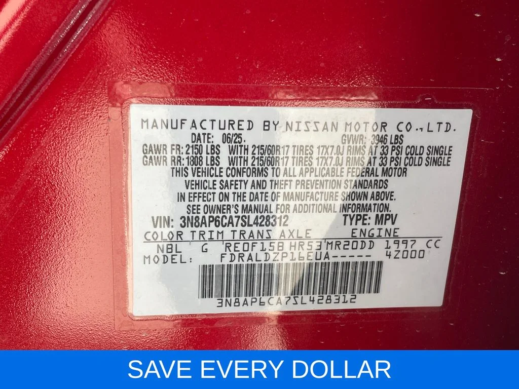 Used 2025 Red Nissan SV image 30