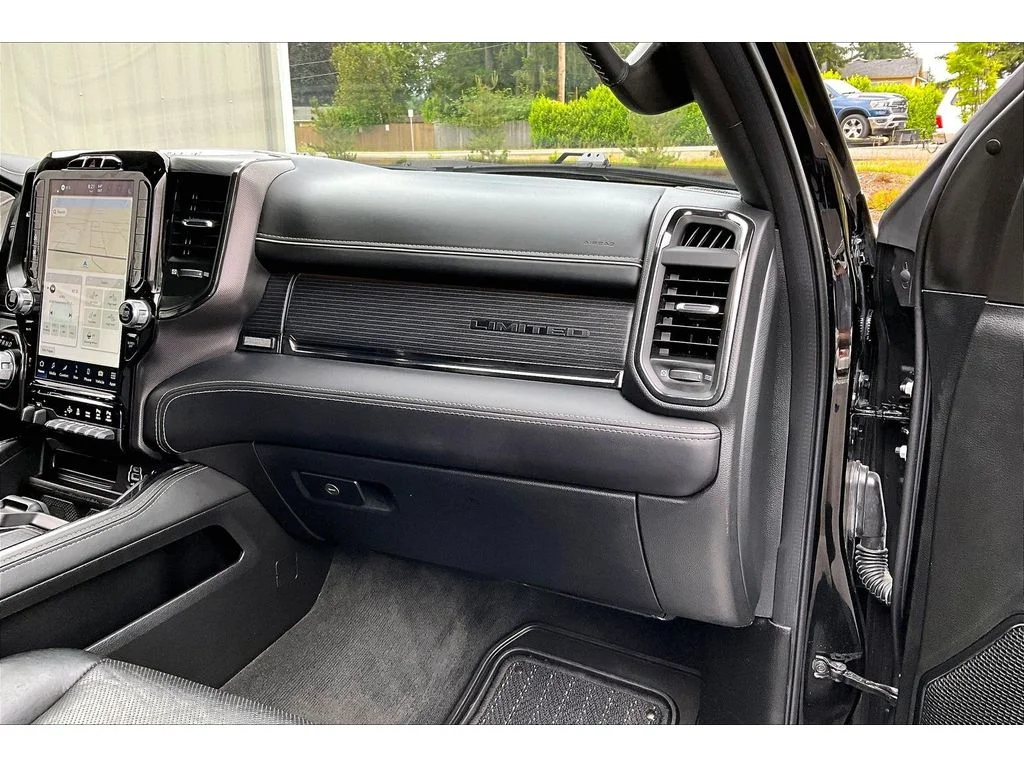 Used 2022 Diamond Black Crystal Pearlcoat Ram Limited image 16