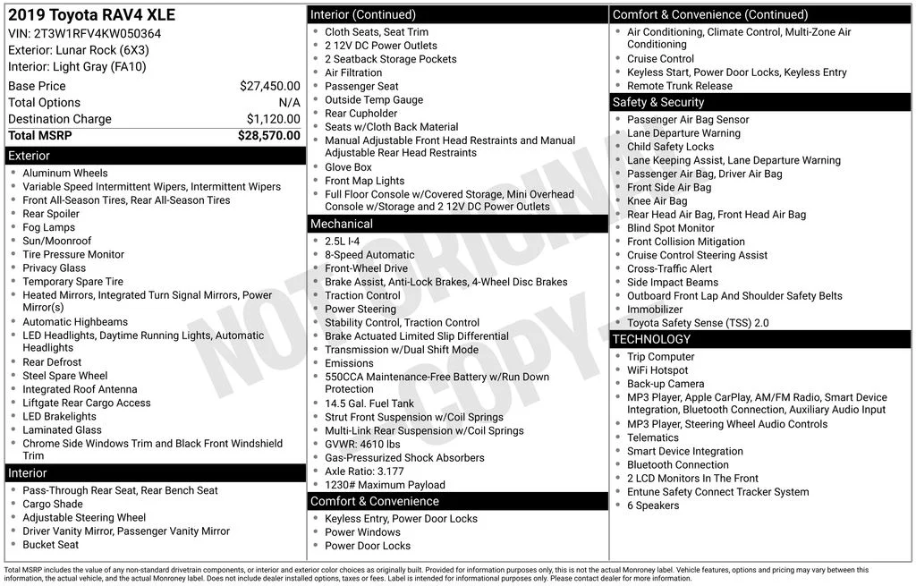 Used 2019  Toyota XLE image 20