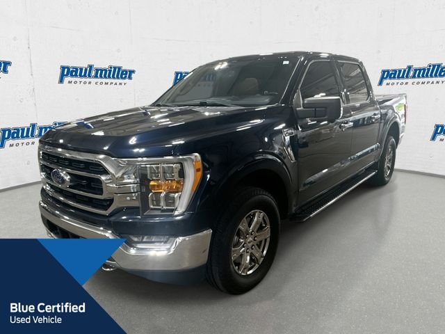 Certified Used 2021 Blue Metallic Ford XLT image 1